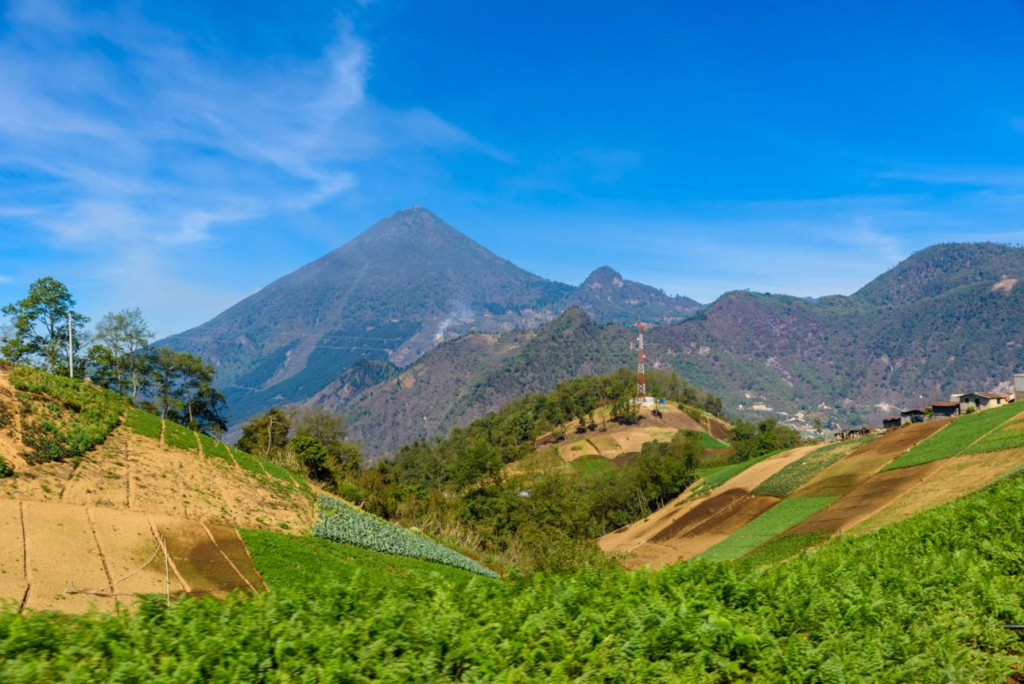 Santa María Volcano near Quetzaltenango, Guatemala.