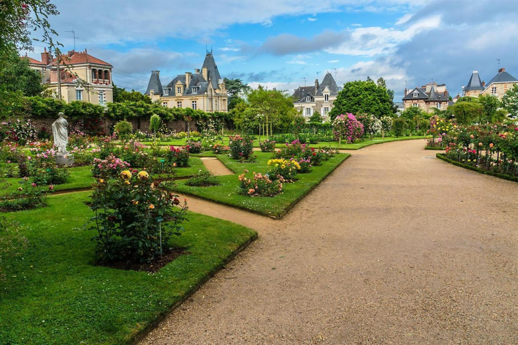 Parc du Thabor gardens in Rennes, France.