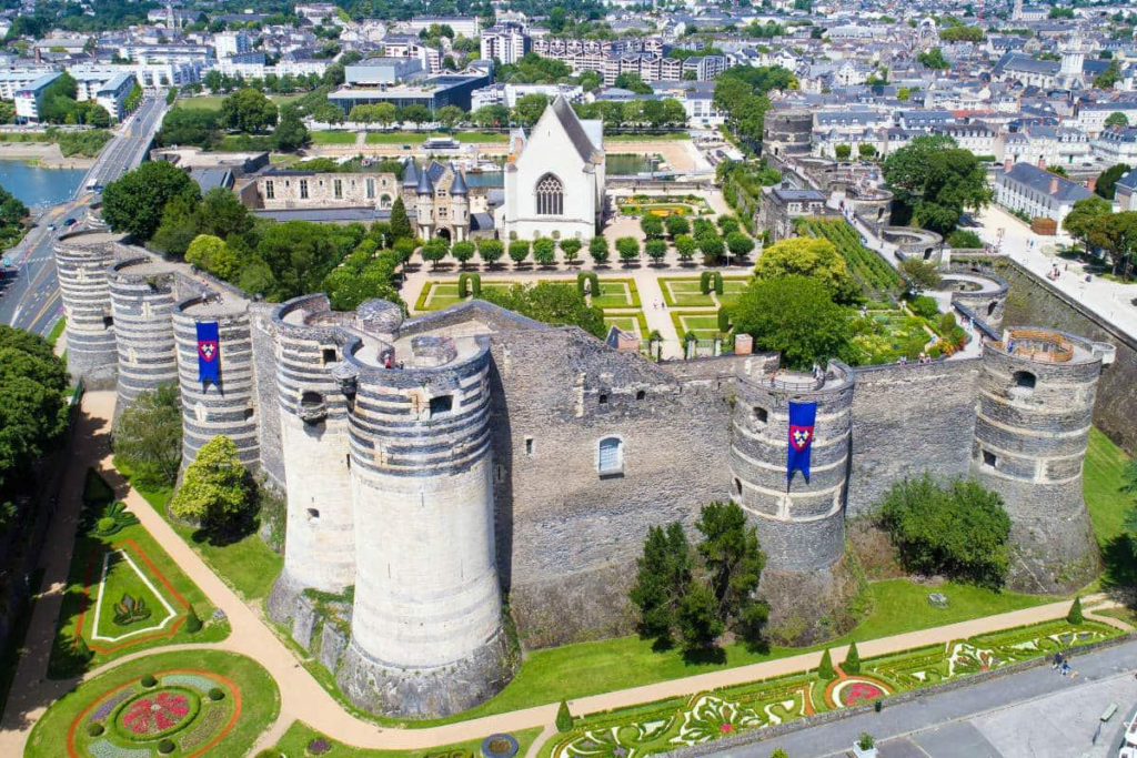 Château d’Angers medieval castle in Angers, France