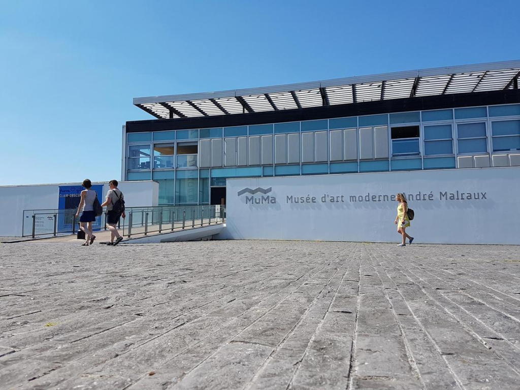 MuMa modern art museum in Le Havre, France.