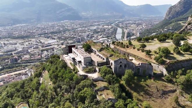 Bastille fortress overlooking Grenoble, France.