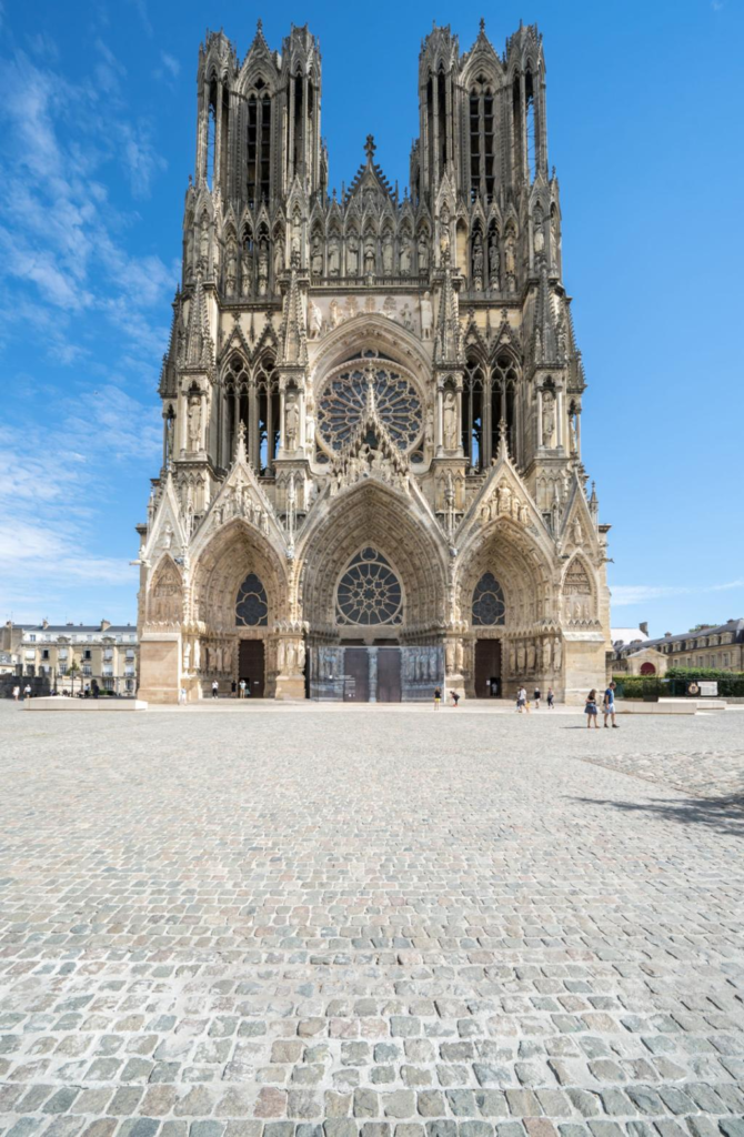 Notre-Dame de Reims Cathedral in Reims, France.
