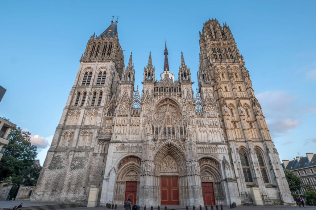 Rouen Cathedral Gothic architecture in Normandy, France.