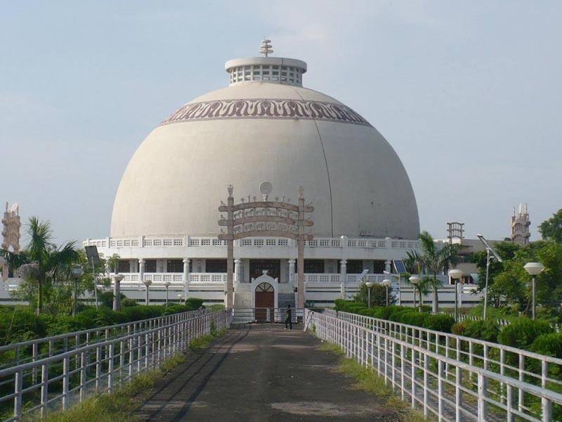 Deekshabhoomi monument in Nagpur, Maharashtra, India.