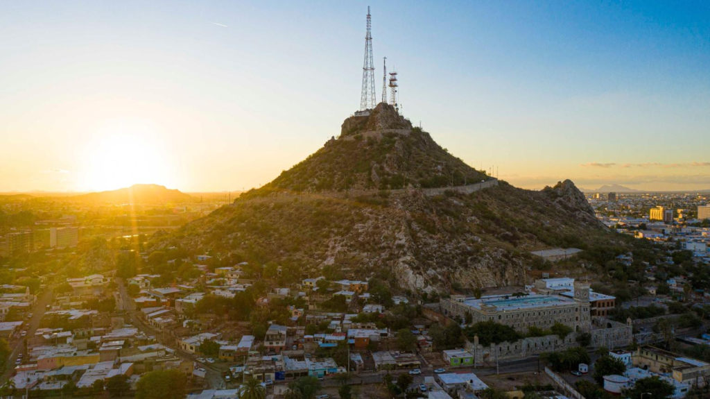 Downtown skyline and urban landscape of Hermosillo, Sonora, Mexico