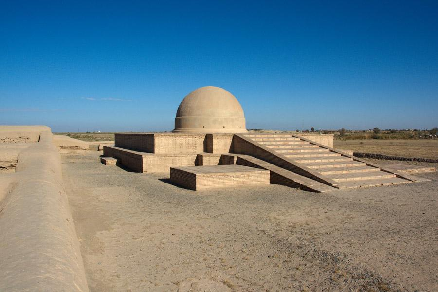 Fayaz Tepa Buddhist archaeological site near Termez, Uzbekistan.