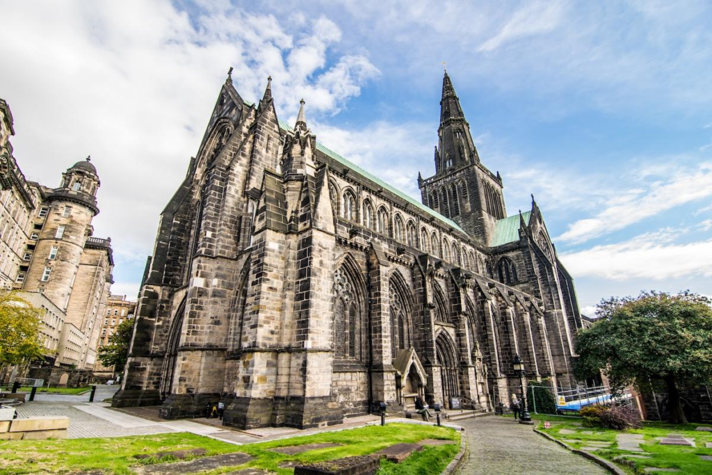 Historic Glasgow Cathedral in Glasgow Scotland.