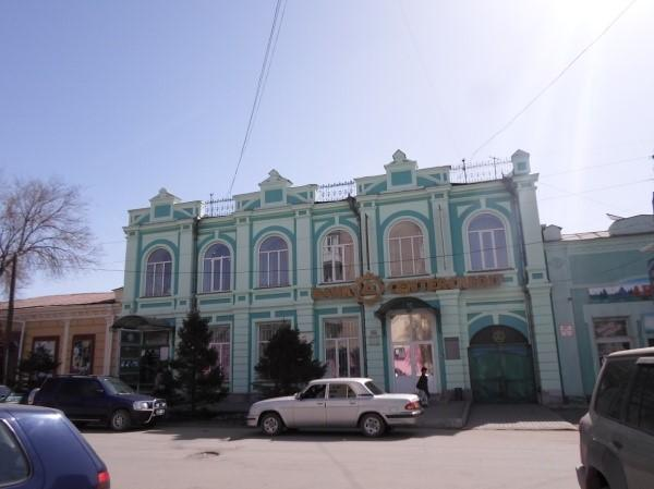 Historic buildings and streets in Semey Kazakhstan.
