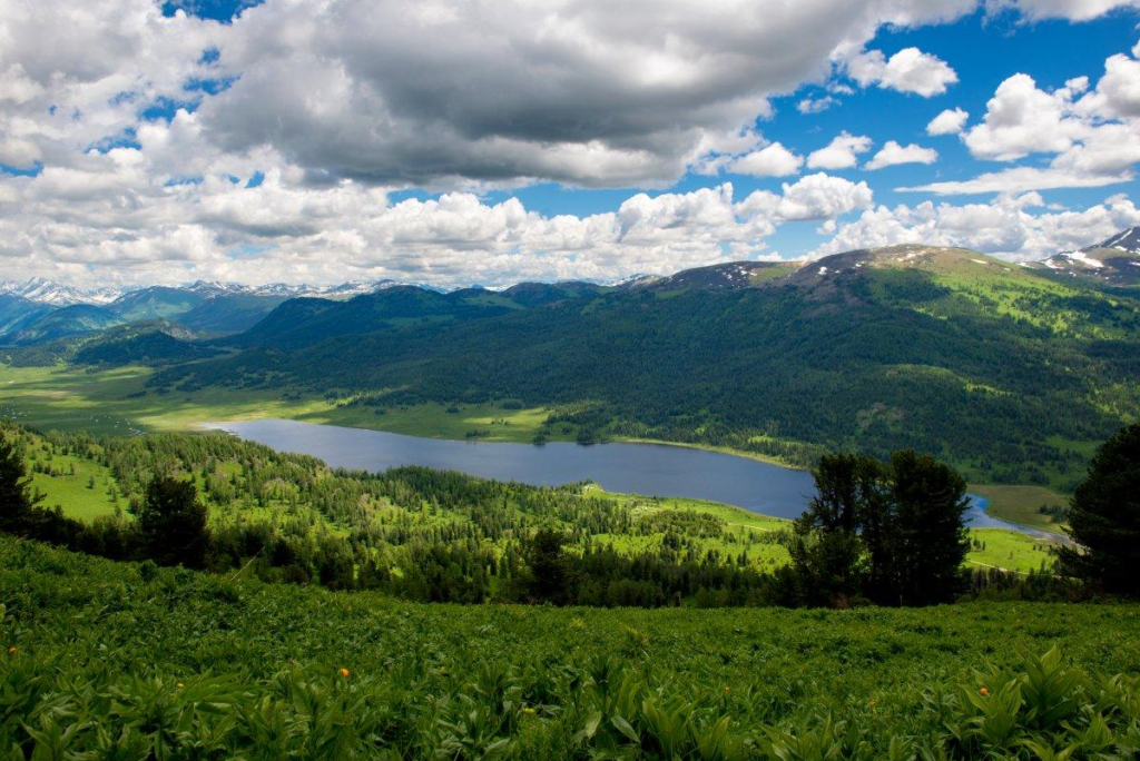 Natural scenery in East Kazakhstan near Semey.