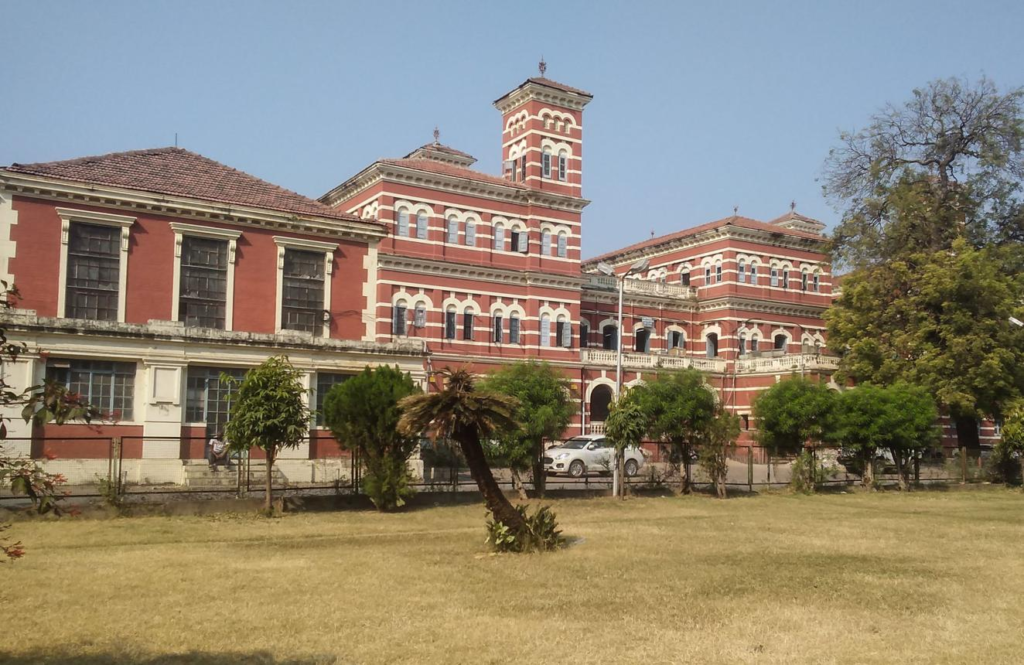 Historic architecture and heritage buildings in Vadodara India.
