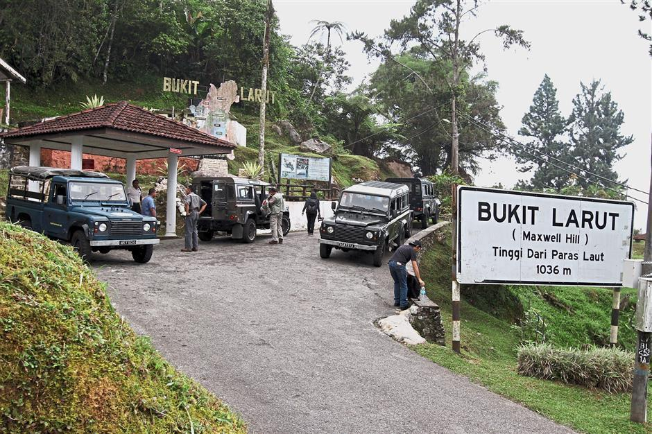 Mountain landscape at Bukit Larut near Taiping Malaysia.