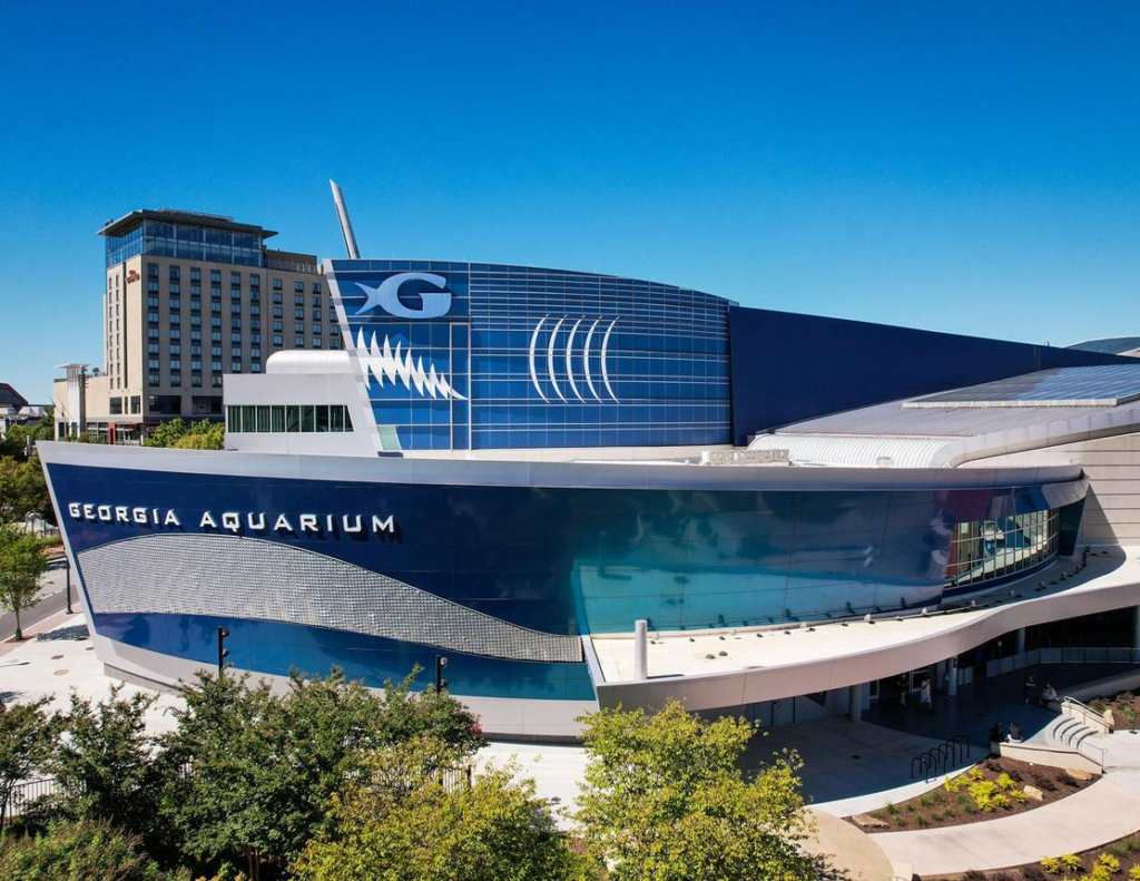 Georgia Aquarium building in Atlanta Georgia.