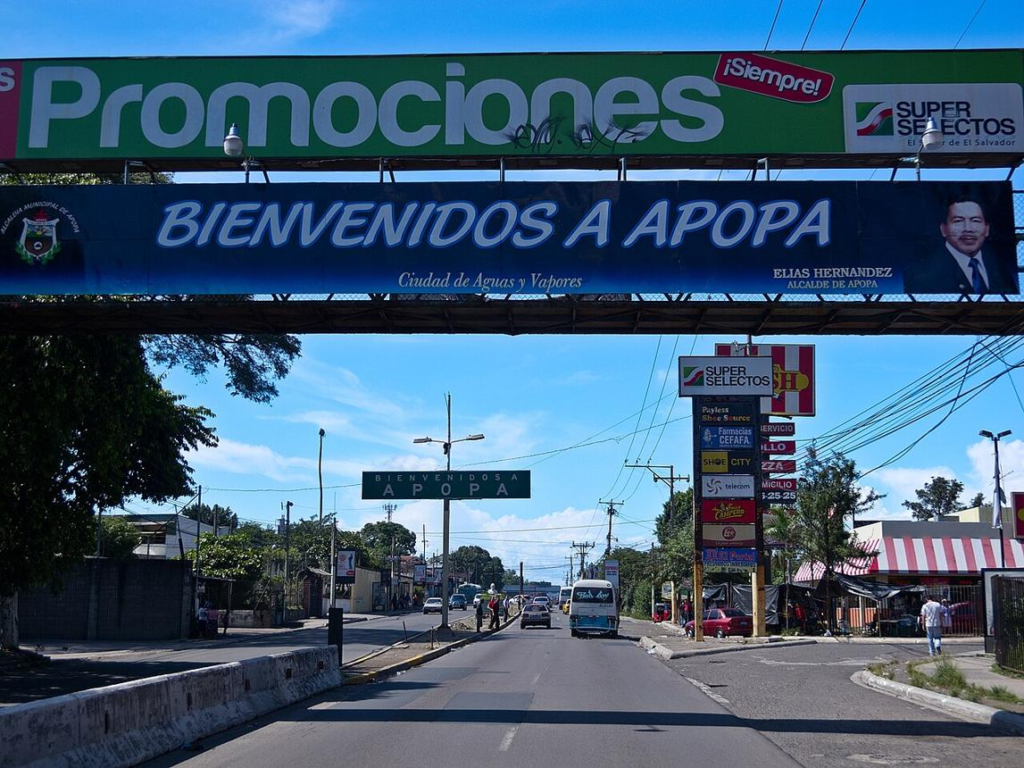Streets and urban areas of Apopa El Salvador.