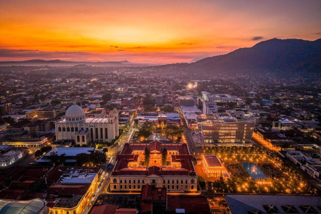 City skyline near Apopa El Salvador.