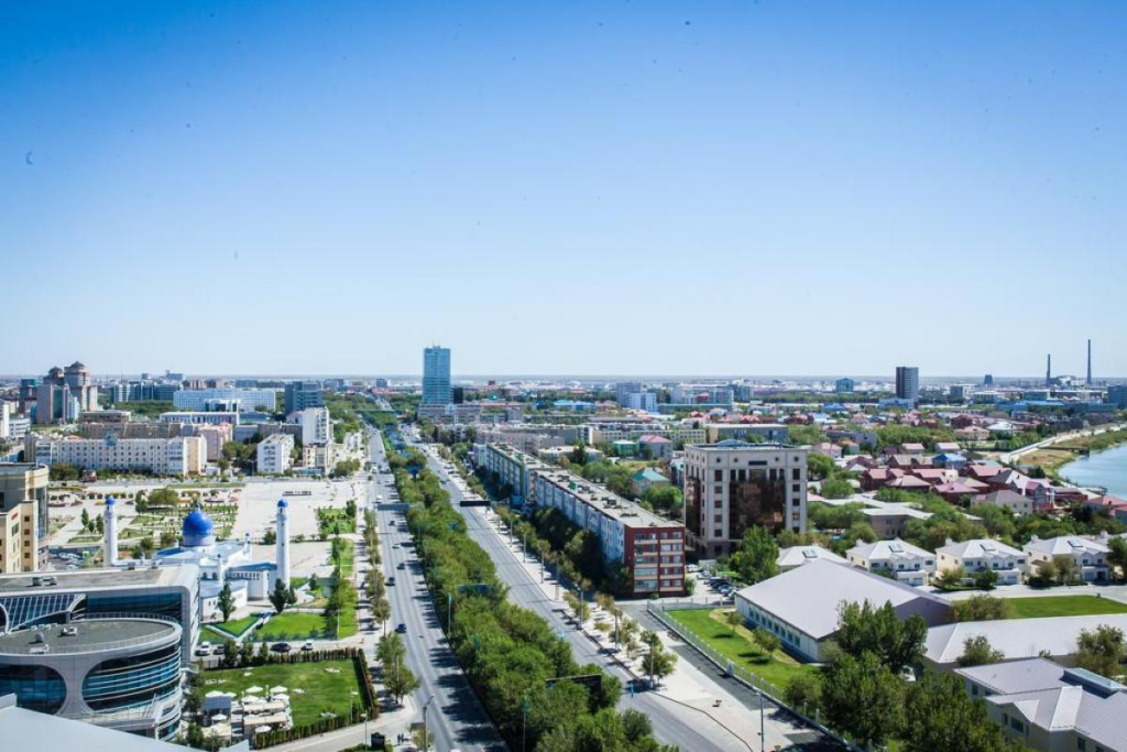City view of Atyrau Kazakhstan.