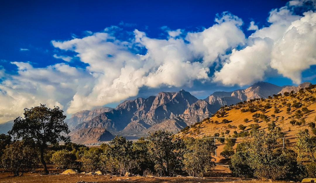 Mountain landscape around Khorramabad Lorestan Iran.