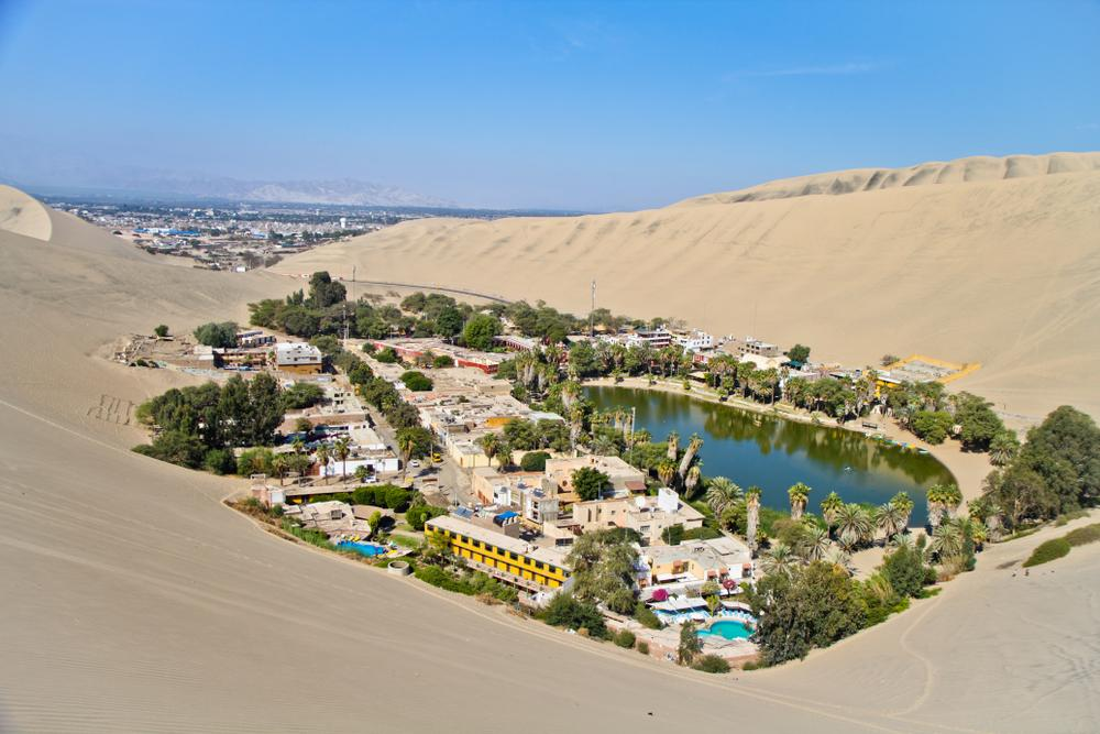 Huacachina oasis near Ica