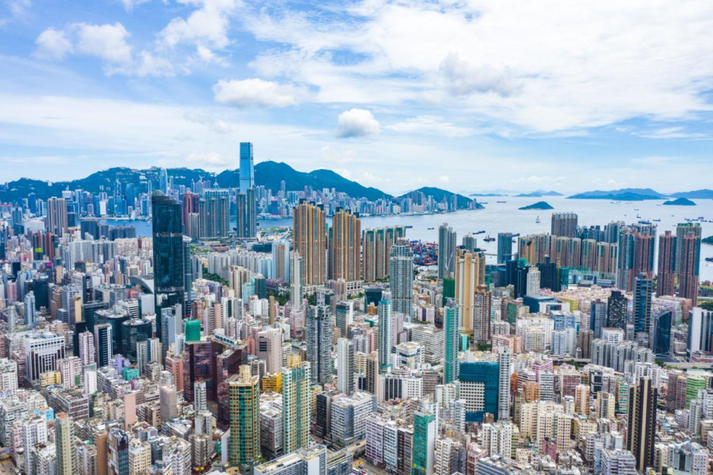 Kowloon skyline Hong Kong