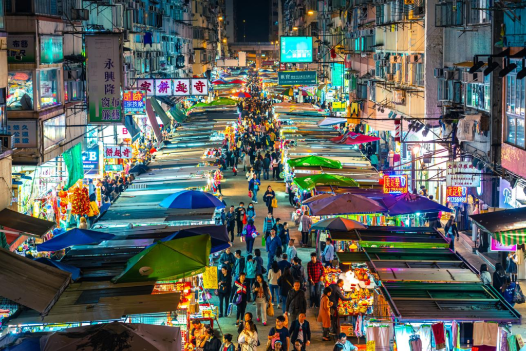 Night markets Kowloon