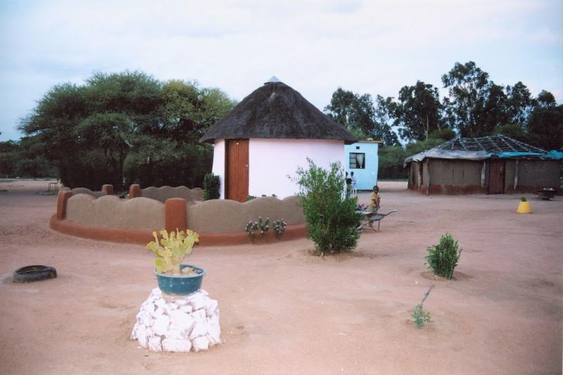A traditional cultural landmark in Mahalapye, Botswana, representing the town’s heritage and local identity.