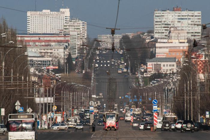 Streets and urban areas in Kemerovo