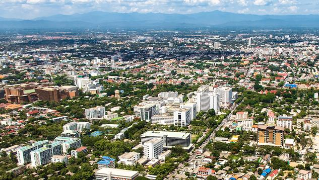Chiang Mai cityscape Thailand