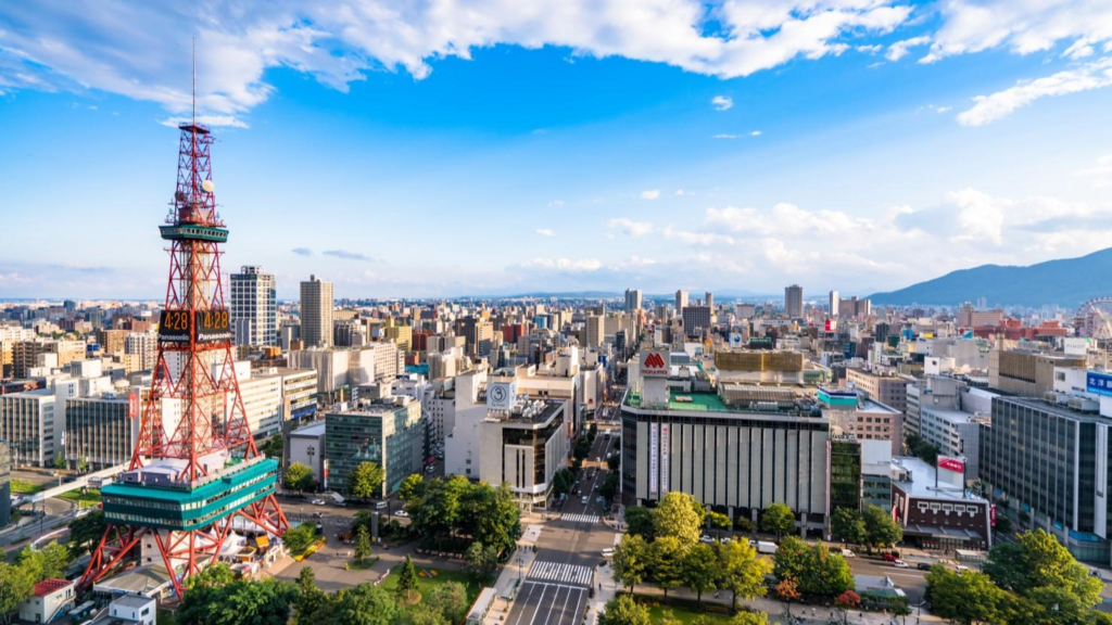 Sapporo cityscape Japan