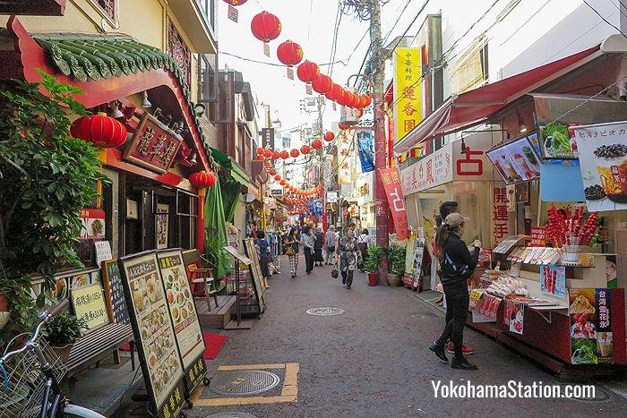 Landmark buildings and streets in Yokohama