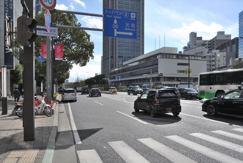 Landmark streets and port areas in Kobe