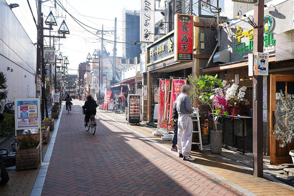 Local streets and markets in Saitama