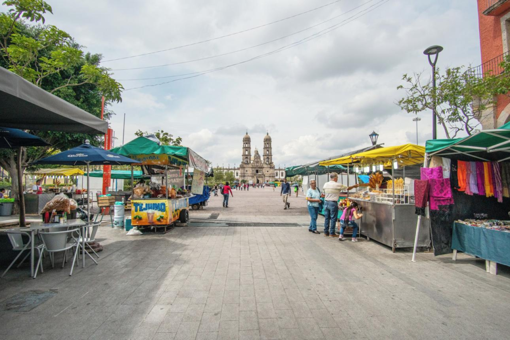 Streets and markets in Zapopan Jalisco