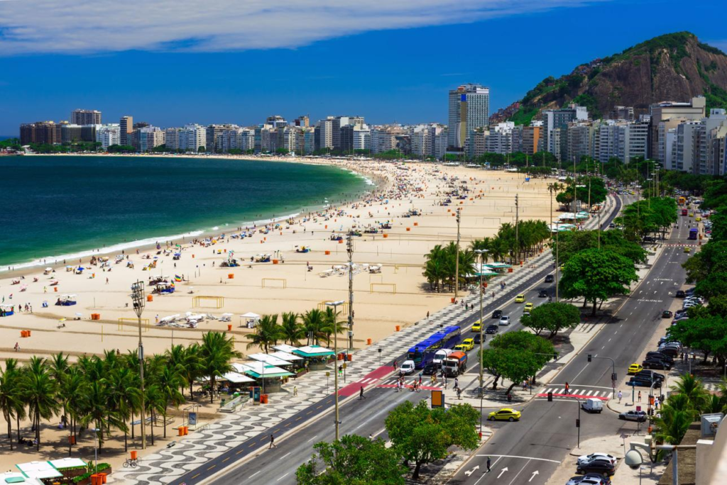 Copacabana Beach Rio de Janeiro tourist area