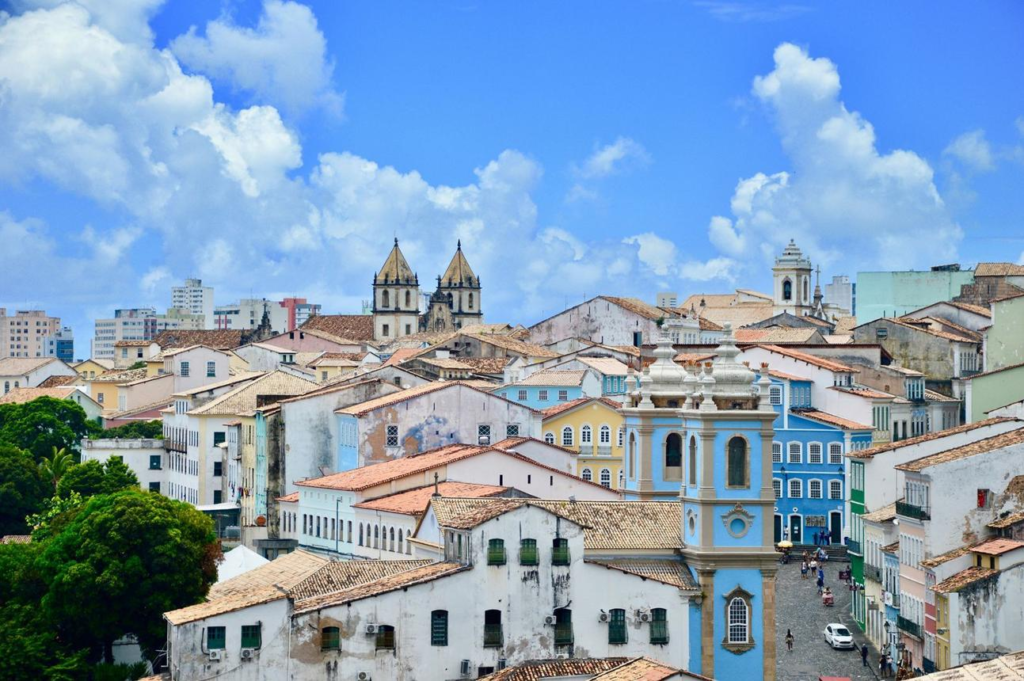 Salvador Bahia skyline Pelourinho historic district