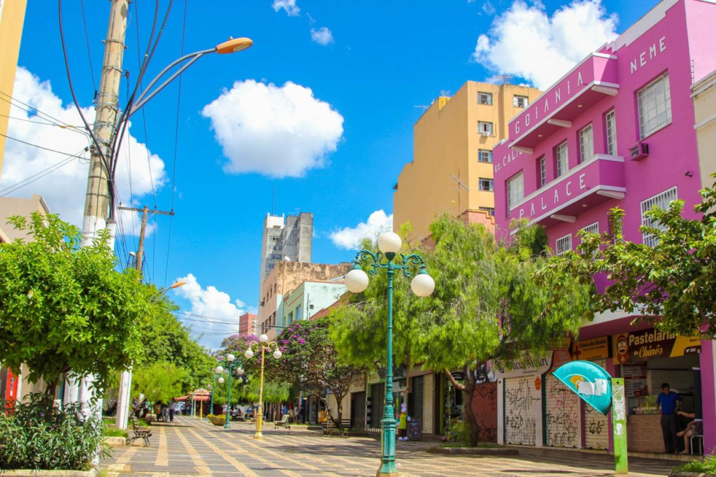 Historic streets cultural landmarks Goiania Brazil