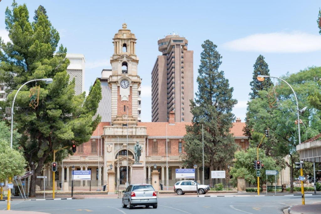 Historic streets buildings Bloemfontein Free State