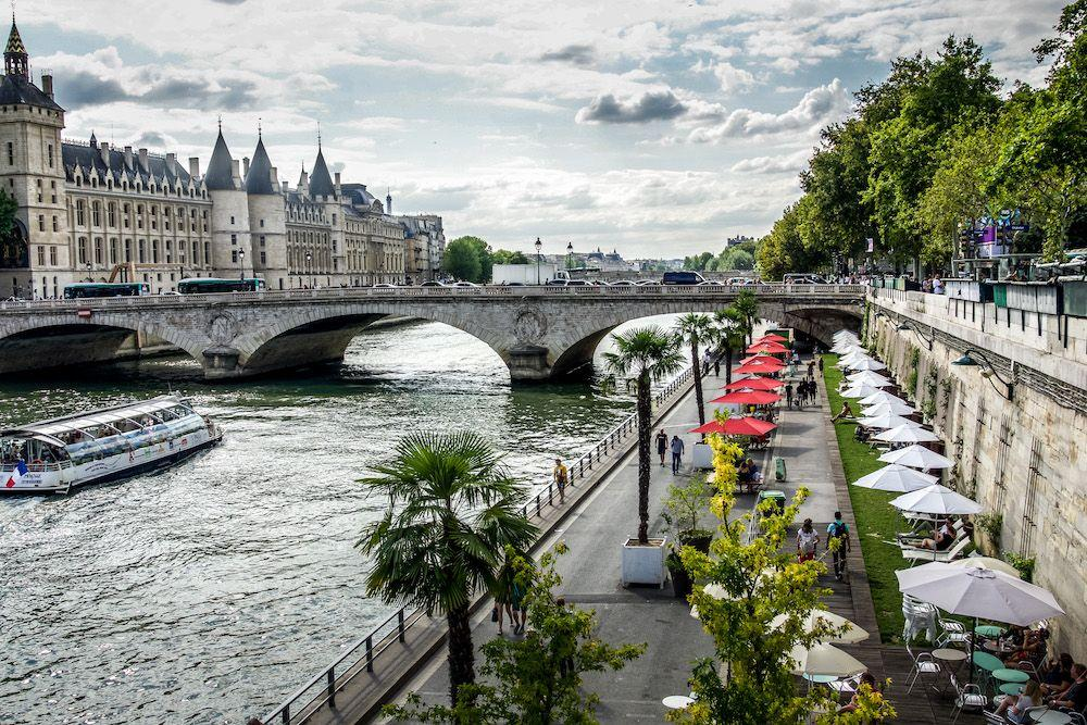 Historic streets neighbourhoods Paris France