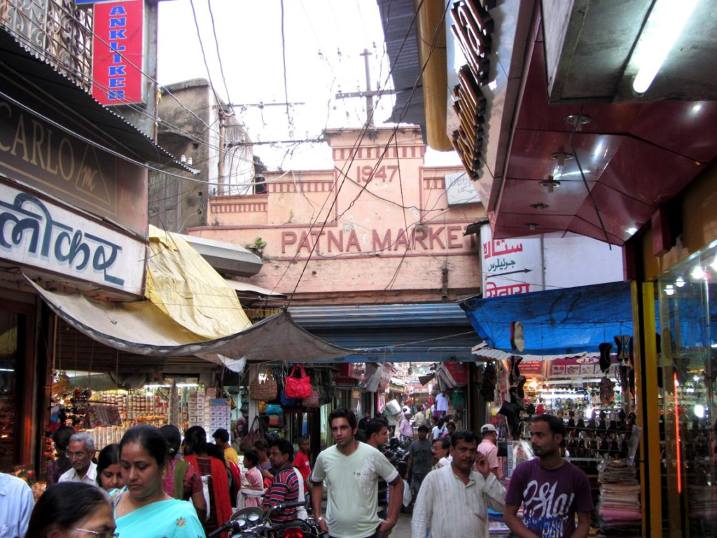 Historic streets markets Patna India