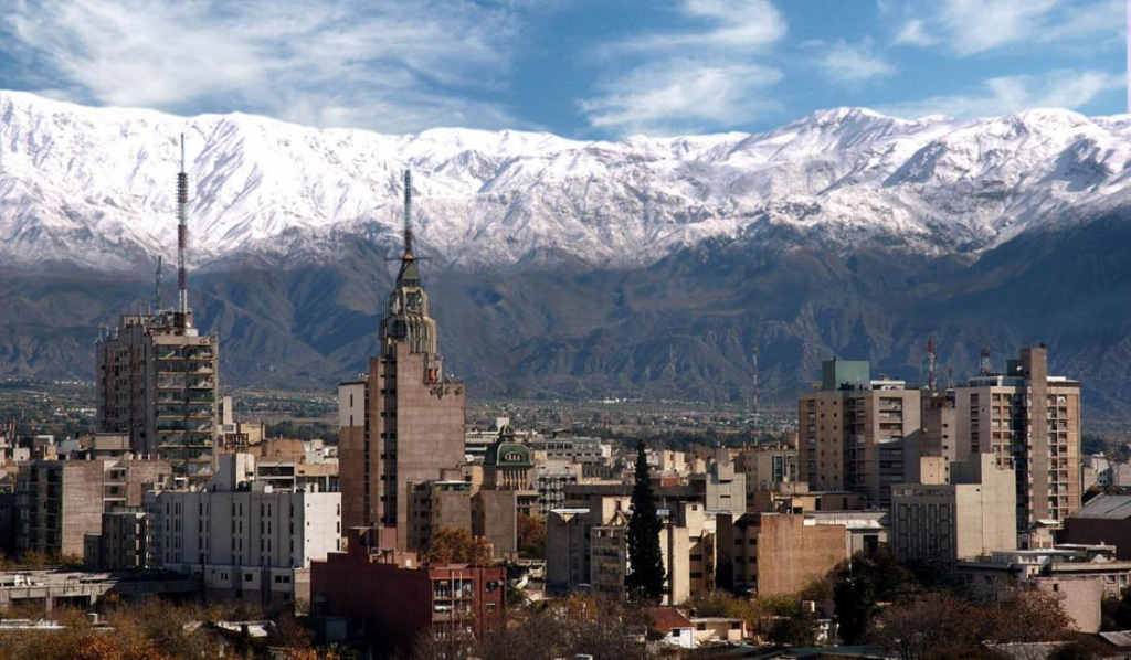 Mendoza Argentina skyline Andes Mountains