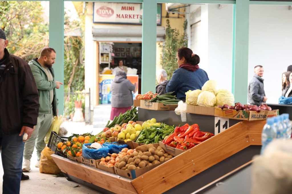 Elbasan Albania local markets streets