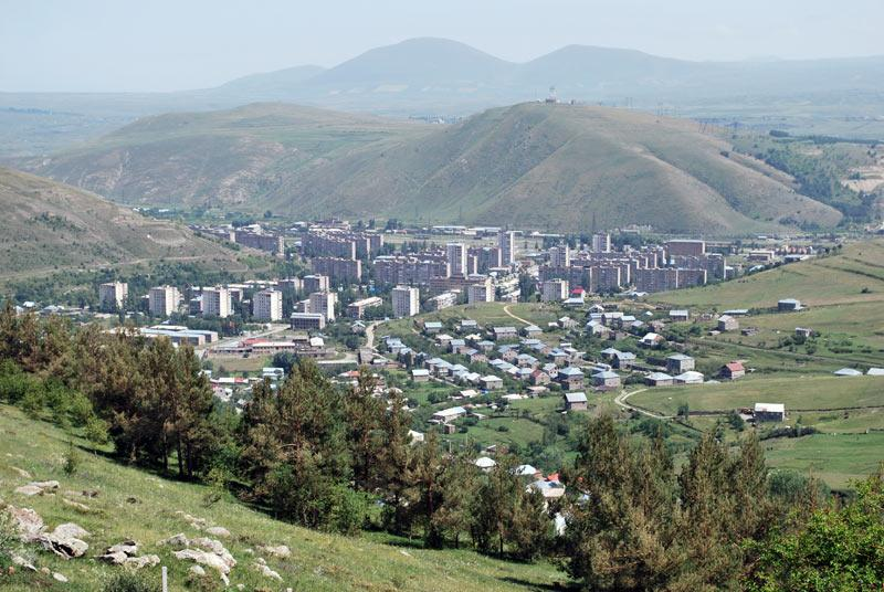 Hrazdan Armenia city landscape mountains