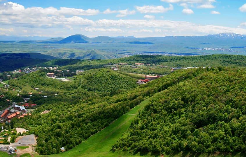 Tsaghkadzor Kotayk region scenery near Hrazdan