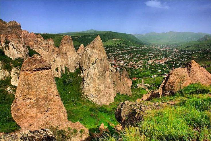 Goris Armenia stone houses caves