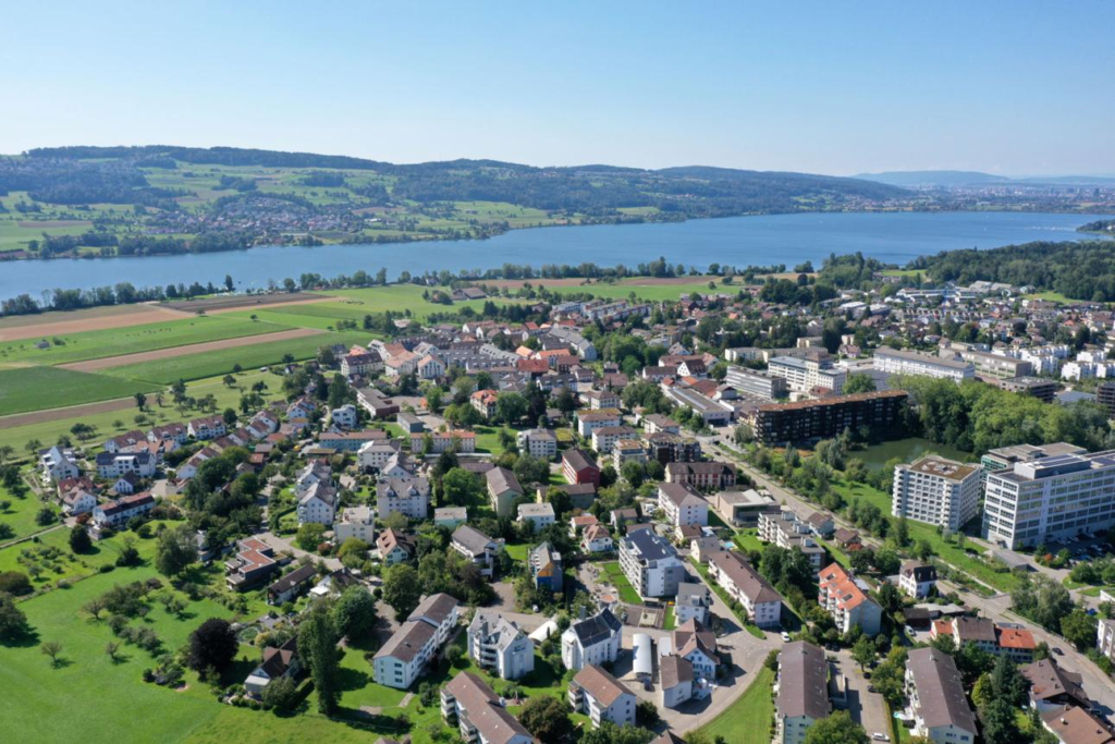 Uster Switzerland streets and Lake Zurich region