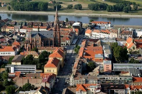 Osijek Croatia Drava River city centre