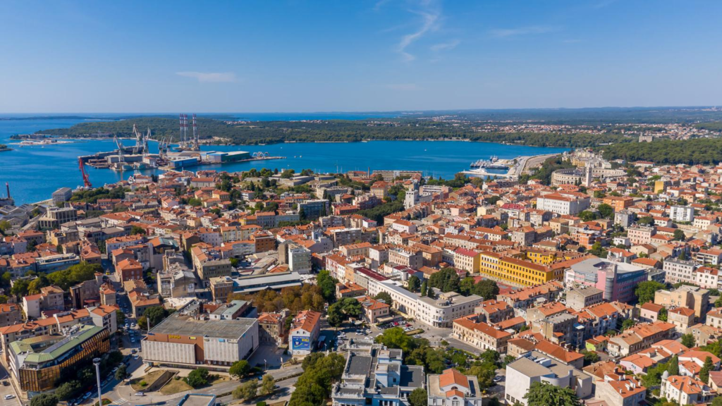 Pula Croatia city centre Adriatic coast