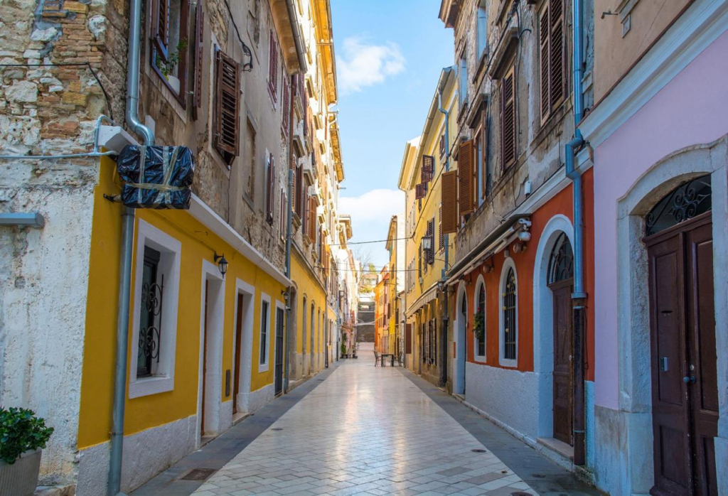 Pula Croatia old town streets