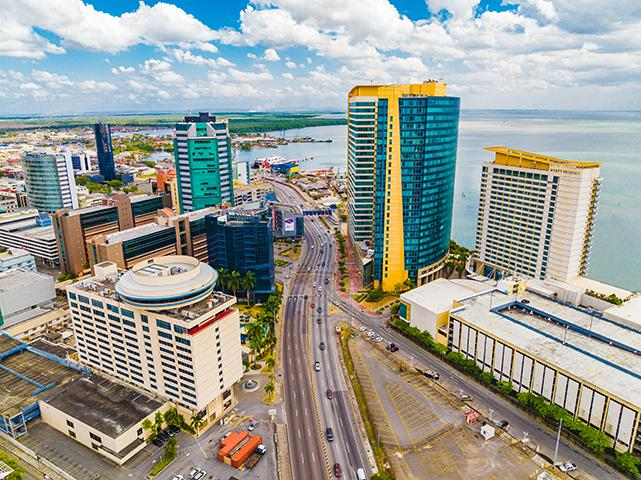 Port of Spain cityscape Trinidad