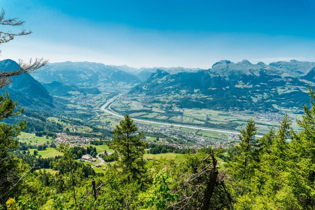 Liechtenstein Alps panorama