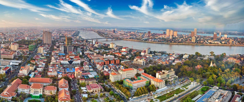 Phnom Penh Cambodia city view