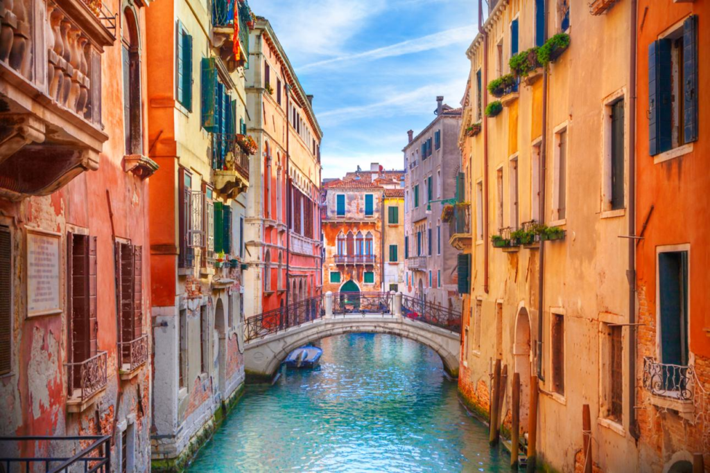 Venice canals Italy